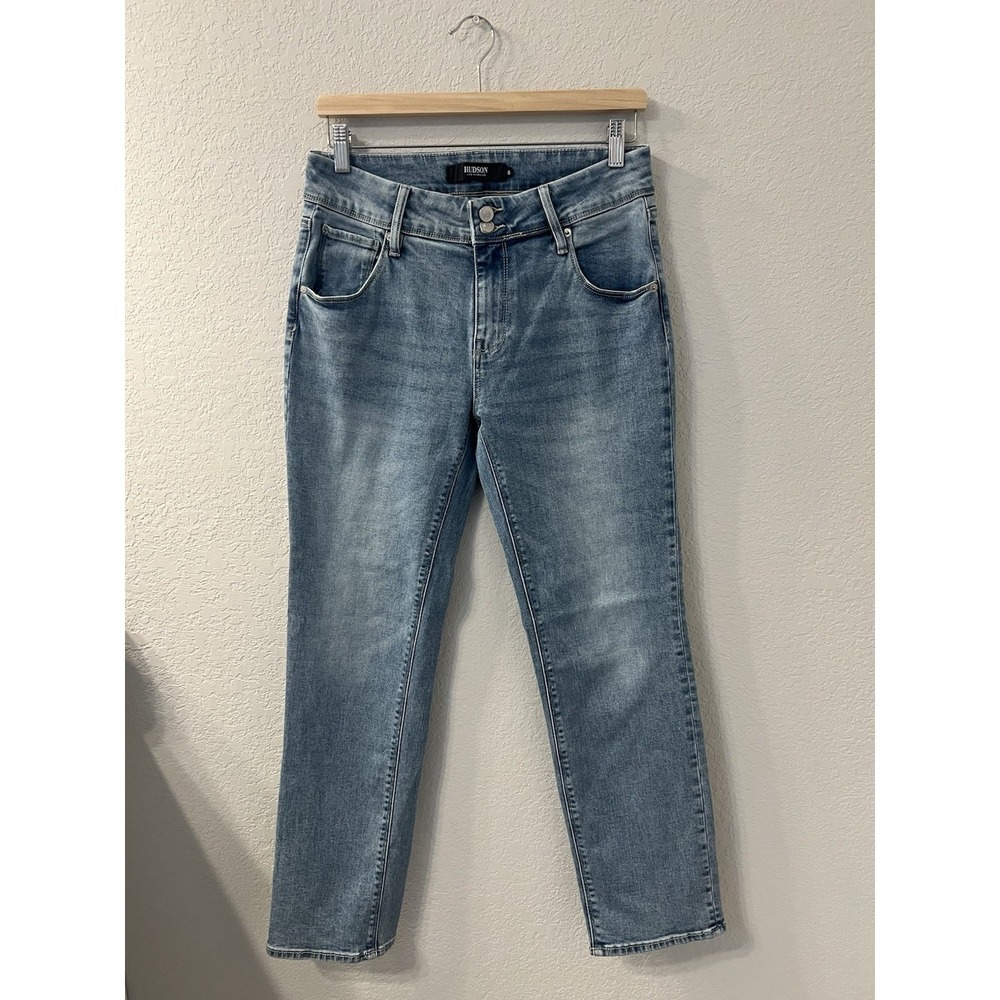 Women's Hudson Midrise‎ Straight Leg Blue Jeans Size 6 with 28 " Inseam
